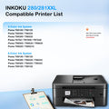 INKOKU Compatible Canon PGI-280XXL CLI-281XXL Ink Cartridges 5 Pack by Deal US