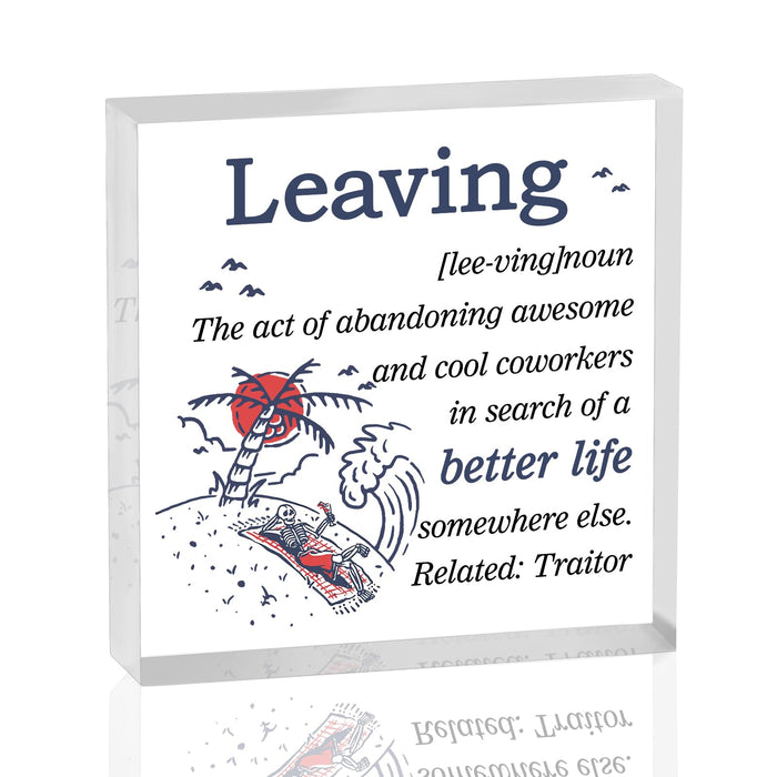 Yoxiumi Coworker Christmas Retirement Gifts Party Decorations Grey-Leaving by Deal US
