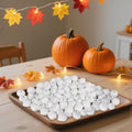 winemana Mini Pumpkins Fall Decorations 80 Pack White Resin Small by Deal US