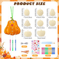 SRIZIAN Pumpkin Wind Chimes Kit DIY Wood Crafts Kids Autumn Party 8 Pack by Deal US