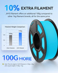 JAYO Rapid Matte PETG 3D Printer Filament 1.75mm Orange 1.1kg Spool by Deal US