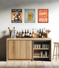 Opix Design Funny Metal Bar Sign Dog Beer Humorous Wall Decor 8.3x11in by Deal US