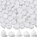 winemana Mini Pumpkins Fall Decorations 80 Pack White Resin Small by Deal US