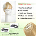 Maforsoon Clip in Bangs Fake Bangs for Women Medium Yellow Straight Hair by Deal US
