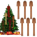 Rokkibom Camel Velvet Ribbon Bows 6 PCS Large 23.5x15.5 Inch Christmas by Deal US