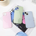 with iPhone 15 Case,Cute Aesthetic Striped Pattern Cover for Women Gi