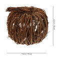 VOSAREA Wicker Rattan Pumpkin Ornament Rustic Brown 15CM Halloween Thanksgiving by Deal US