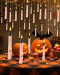 BVCNIG 20-Pack Halloween Floating Candles with Magic Wand Remote 6in Warm White by Deal US