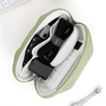 E-Tree Makeup Bag Half Moon Cosmetic Pouch Travel Toiletry Organizer Green by Deal US