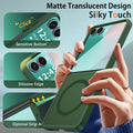 Magnetic Dual-Layer Shockproof Case for Samsung Galaxy Z Flip 7 Green by Merch Section