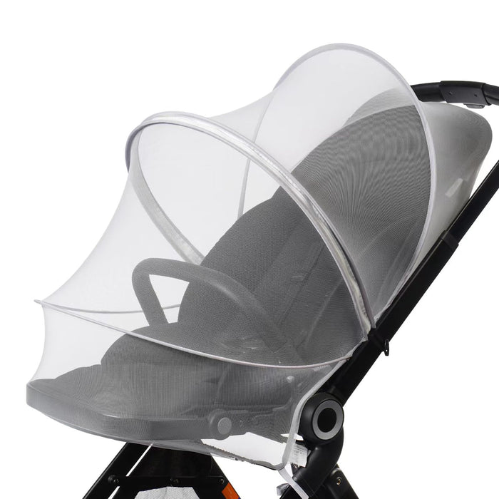 DUSHARKFUN Baby Mosquito Net Double Zipper Bassinet Stroller Cover White by Deal US