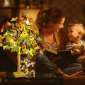 Oreunik Butterfly Lights 2ft 24LED Indoor Tree Lights Timer Warm White by Deal US