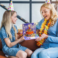 CANREVEL 3D Pop Up Fireworks Birthday Card LED Music Orange Cake Color by Deal US