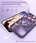 Magnetic Matte Floral Case for iPhone 17e & 16e Colorful Lens Stand by Merch Section