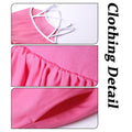 WELAKEN Girls Summer Sundress Criss Cross Back Elastic Waist Hot Pink Size 14Y by Deal US
