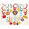 Generic Munich Oktoberfest Swirl Decorations Gold PVC Party Hanging Streamers by Deal US