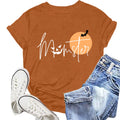 NEWKA Halloween Momster TShirt Women Funny Spider Bat Letter Print Brown Size XL by Deal US