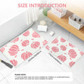 Aprophic Pink Pumpkin Bath Mat Fall Non Slip Microfiber Bathroom Rug 17x24 by Deal US