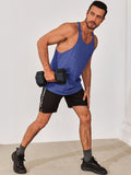 Runcati Mens Workout Stringer Tank Top Gym Muscle Athletic Blue Size XL by Deal US