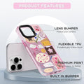 Cute Pink Art Collage Print Case for iPhone 17 Kawaii Cartoon Pattern Soft TPU by Merch Section