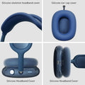 In 1 Case Cover For Airpods Max, Clear Tpu Ear Cup Protectors & Silicone Earpad