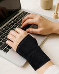 Lalapapa 2 Pack Adjustable Wrist Brace for Men & Women Black Size One Size by Deal US