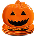 LemonRoad Halloween Ceramic Pumpkin Candy Dishes 7.87'' Orange 4 Pcs by Deal US