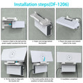 MSAFF Starlink Gen 3 Router Mount & V3 Power Supply Brackets Holder Black by Deal US