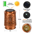 kaakuuki Hummingbird Solar Lantern Outdoor Waterproof Metal LED Bronze by Deal US