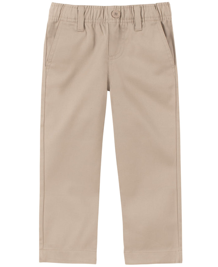 Nautica Boys School Uniform Flat Front Twill Pant Pull-On Khaki Size 3T by Deal US