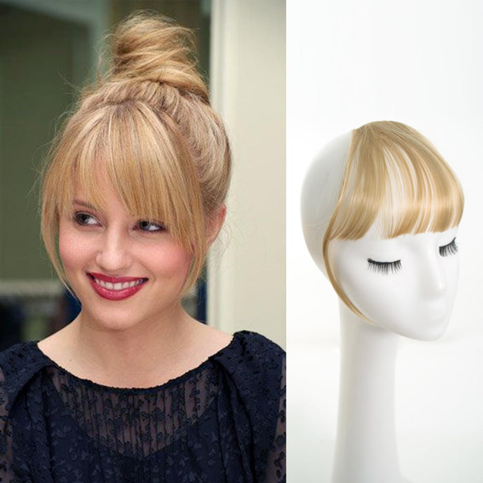 Maforsoon Clip in Bangs Fake Bangs for Women Medium Yellow Straight Hair by Deal US