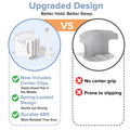 Moskiboly Upgraded Lock Bed Sheet Holders with Center Clips White Standard by Deal US