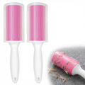 Roller 2 Pack, Reusable Sticky Lint Roller Portable Pet Hair Remover Cl