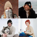 XMMAXFLOW Thick Knitted Winter Beanie Hat Cuffed Skull Cap Dark Orange by Deal US