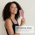 AM 8:00 Curly Hairbrush Curl Defining Voluming Styling Tool Pink by Deal US