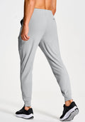 MUZEGE Men's Athletic Joggers Sweatpants Lightweight Running Light Grey Size L by Deal US