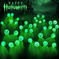 VIHOSE 6 Pack 36 LED Green Solar Halloween Ghost Pathway Lights Outdoor by Deal US