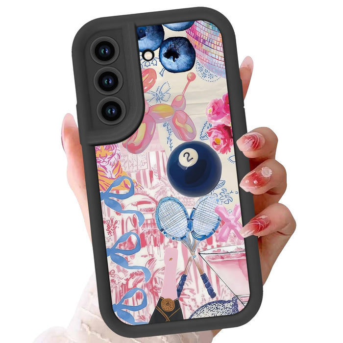 Preppy Collage Phone Case for Samsung Galaxy S21 FE 5G Aesthetic Summer F