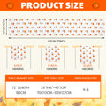 Frienda Fall Ghost Pumpkin Table Runner Ivory Plush 13x72 Inch by Deal US