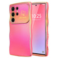 for Samsung Galaxy S25 Ultra Case for Women Girls, Cute Wave Frame Curly Shape w
