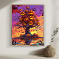 LKHMVCA Halloween Pumpkin Tree Diamond Painting Kit 11.8x15.7 Inch by Deal US