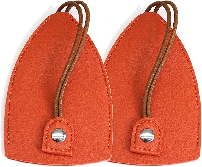pvotawp 2PCS PU Leather Pull-Out Key Case Cover Large Capacity Orange by Deal US