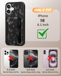iPhone 16 Wallet Case - Fits 4 Card Slots, Compatible with MagSafe for Women