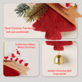 DILAGG Christmas Decorations Fuzzy Tree Ornaments Plush Pendant Gold Bell Red by Deal US