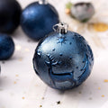 Senjie Night Blue Shatterproof Christmas Ornaments 32pcs Set Plastic by Deal US