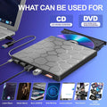 High-Speed USB 3.0 External CD/DVD Drive with Burner – Plug & Play, Windows & Mac Compatible by DailySale
