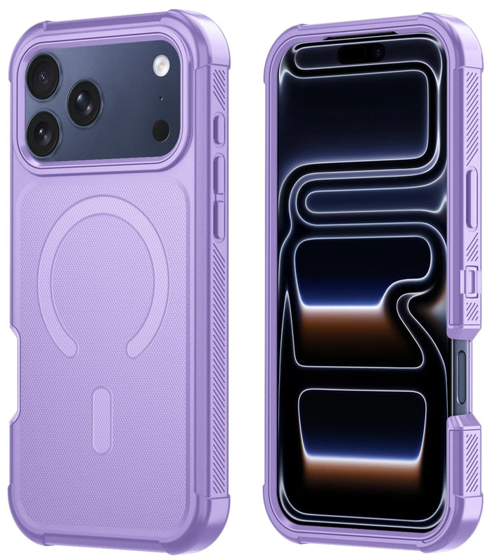 For Iphone 17 Pro Case, Magsafe, 3-Layer Heavy Duty Full-Body Cover, Military-Gr