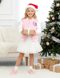 PATPAT Girls Varsity Baseball Jacket Light Pink Unicorn Coat Size 9-10 Years by Deal US