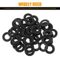 leechio 25 PCS Automotive Oil Drain Plug Gasket M14 Rubber Seal Black by Deal US