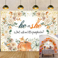 CUMIA Autumn Pumpkin Gender Reveal Backdrop 7x5FT Orange Fall Photo Prop by Deal US